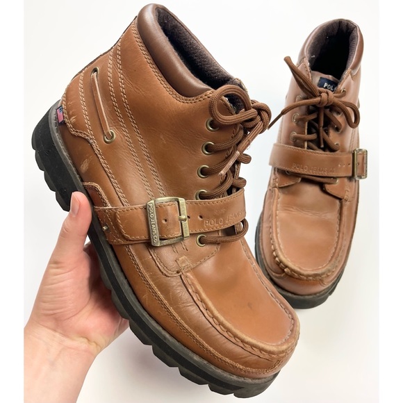 Polo Ralph Lauren Vintage Brown Leather 
